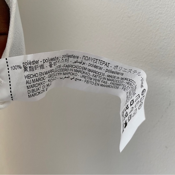 Zara Long Pareo Wrap Jumpsuit Ecru White Size M - Picture 10 of 10